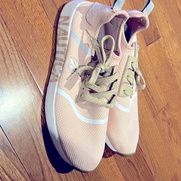 Nautica Nude Pink Stretch  N Go Breeze Running Shoes Women's Size 9.5 - Picture 1 of 13